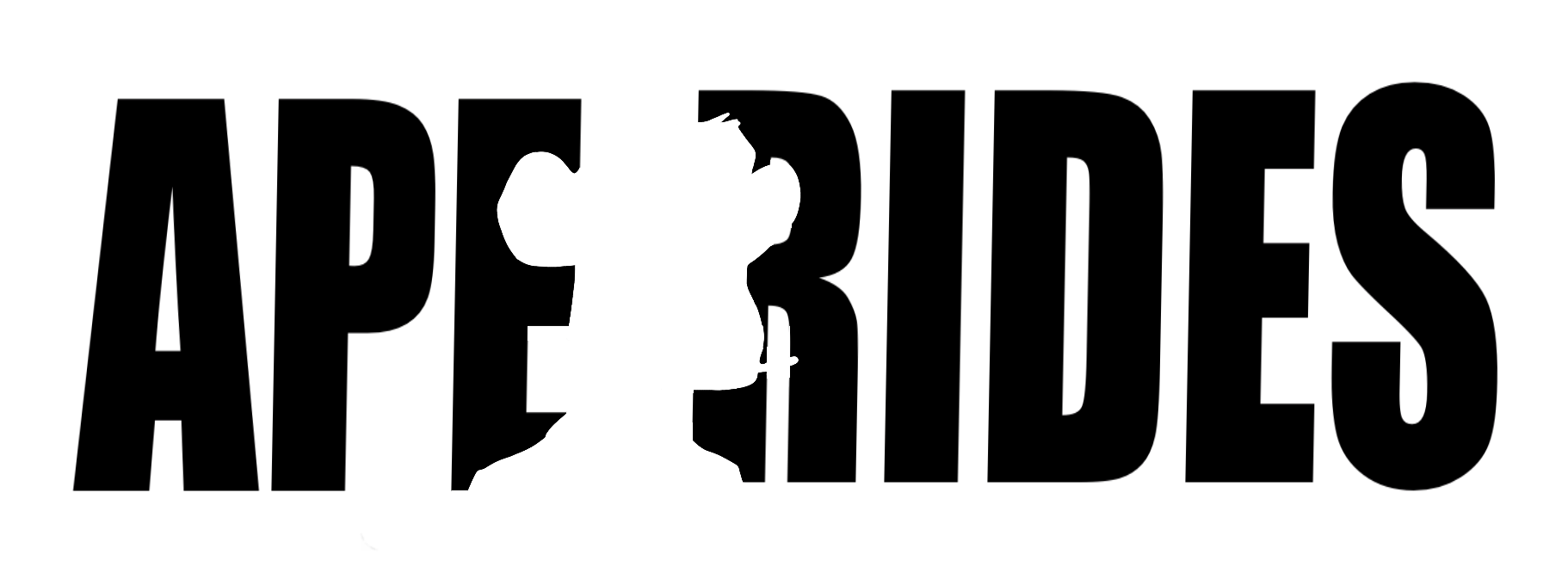 Ape Rides Text Logo